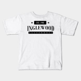 Inglewood Est. 1908 (Standard Black) Kids T-Shirt